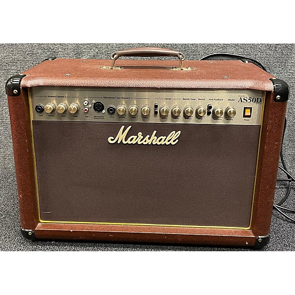 Used Marshall AS50D 50W 2X8 Acoustic Guitar Combo Amp