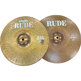 Used Paiste Used Paiste 14in Rude Hi Hat Pair '84 Cymbal