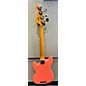 Used Fender Used Fender Justin Meldal-Johnsen Road Worn Mustang Worn Coral Red Electric Bass Guitar