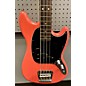 Used Fender Used Fender Justin Meldal-Johnsen Road Worn Mustang Worn Coral Red Electric Bass Guitar