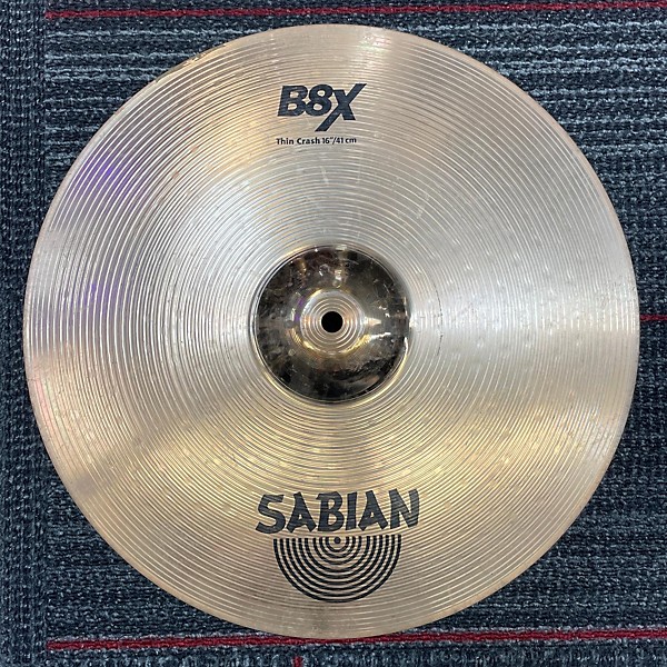 Used SABIAN Used SABIAN 16in B8X Thin Crash Cymbal