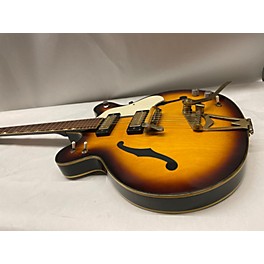 Used Orlando Used Orlando Gretsch Style Semi Hollow 3 Tone Sunburst Hollow Body Electric Guitar