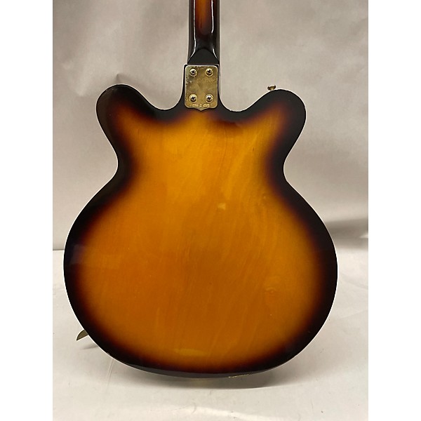 Used Orlando Used Orlando Gretsch Style Semi Hollow 3 Tone Sunburst Hollow Body Electric Guitar