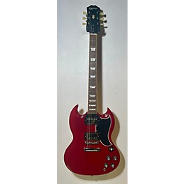 Used Epiphone Used Epiphone 1961 Les Paul Sg Chrome Red Solid Body Electric Guitar