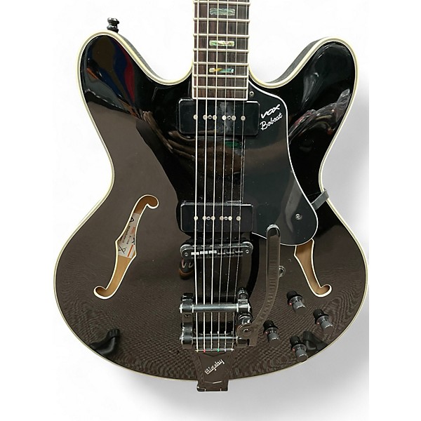 Used VOX V90B Black Hollow Body Electric Guitar