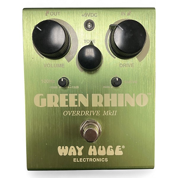 Used Way Huge Electronics Used Way Huge Electronics WHE202 Green Rhino Overdrive Effect Pedal