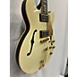 Used Sublime Cheiftain Deluxe Vintage White Hollow Body Electric Guitar