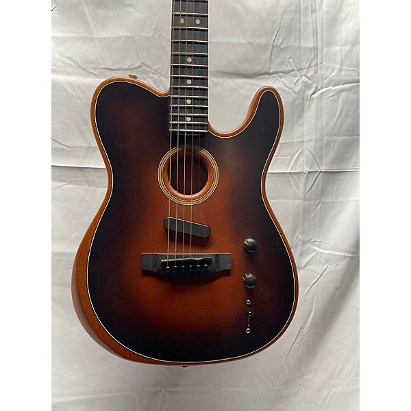 Used Fender Used 2020s Fender American Acoustasonic Telecaster 2 Color Sunburst Acoustic Electric Guitar