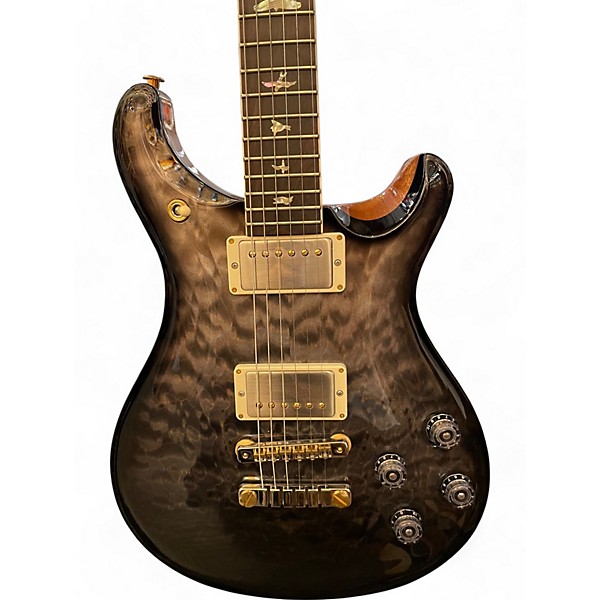 Used 2022 PRS Wood Library McCarty 594 Quilt W/Brazillian Rosewood Fretboard Faded Grey Black Burst Solid Body Electric Guitar,Specials : American Fashion Style Bags On Sale