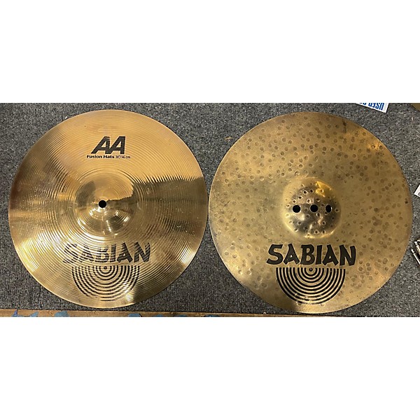 Used SABIAN Used SABIAN 14in AA Fusion Hi Hat Pair Cymbal