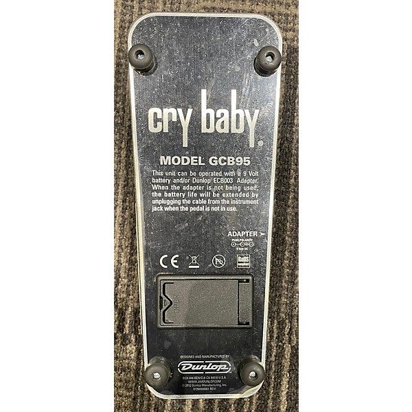 Used Dunlop GCB95 Original Crybaby Wah Effect Pedal