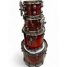 Used Natal Drums 4 Piece original series walnut exotic Sunburst Drum Kit