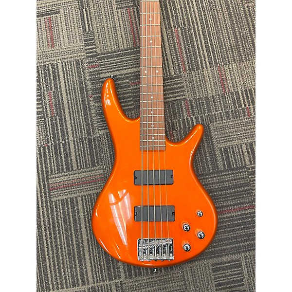 Used Ibanez Used Ibanez GSR205 5 String Metallic Orange Electric Bass Guitar