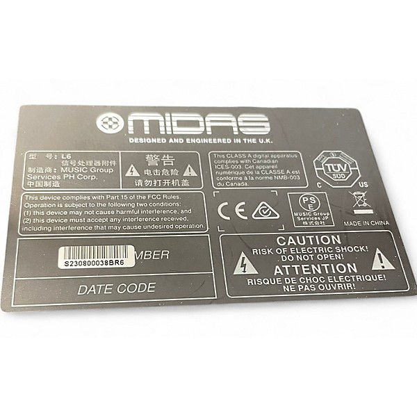Used Midas L6 Rack Equipment