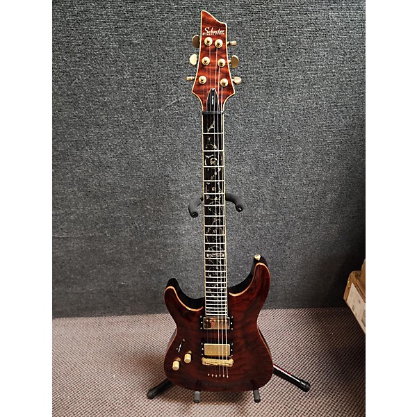 Used Schecter Guitar Research Used Schecter Guitar Research C1 Classic Left Handed Dark Cherry Burst Electric Guitar