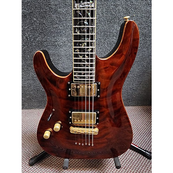 Used Schecter Guitar Research Used Schecter Guitar Research C1 Classic Left Handed Dark Cherry Burst Electric Guitar