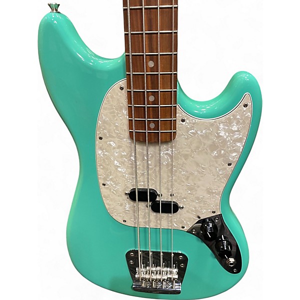 Used Fender Vintera 60s Mustang Bass Seafoam Green Electric Bass Guitar