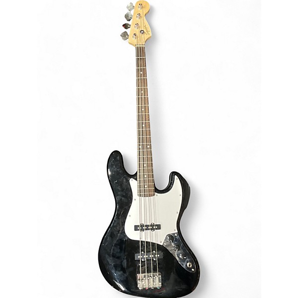 Used Fender Used Fender Squier Jazz Bass Black Electric Bass Guitar