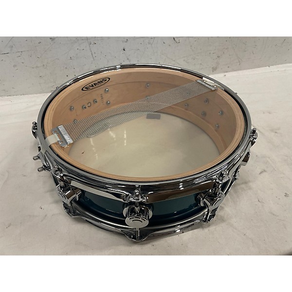 Used DW Used 2000s DW Black Badge All-Maple Snare Drum Turquoise