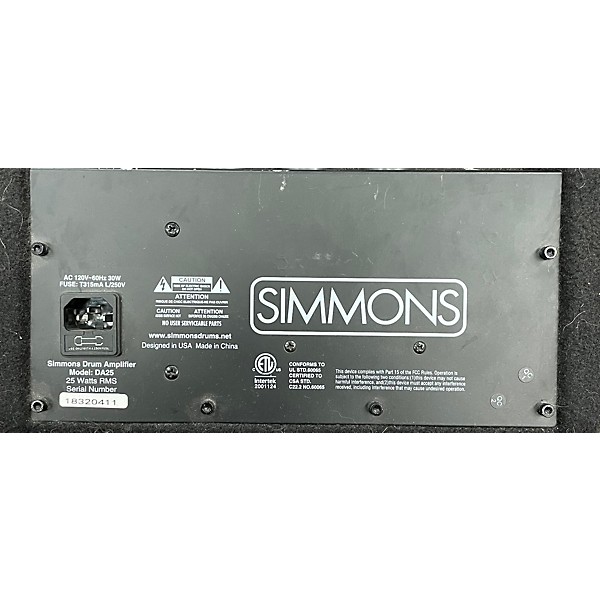 Used Simmons DA25 Drum Amplifier