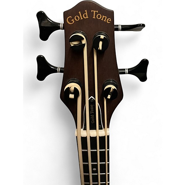 Used Gold Tone Fretted M-Bass Natural Electric Bass Guitar