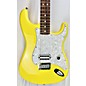 Used Fender Used Fender Tom Delonge Signature Strat Yellow Solid Body Electric Guitar