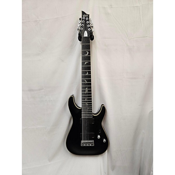 Used Schecter Guitar Research Used Schecter Guitar Research Damien Platinum 8 String Satin Black Solid Body Electric Guitar