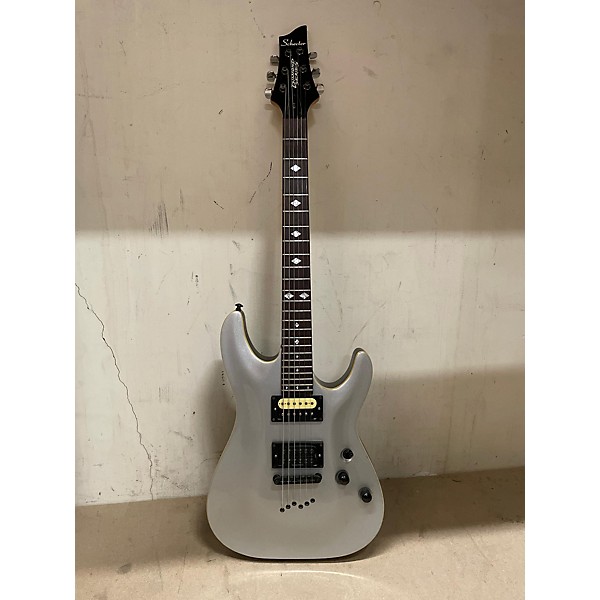 Used Schecter Guitar Research Used Schecter Guitar Research C1 Diamond Series Gray Solid Body Electric Guitar