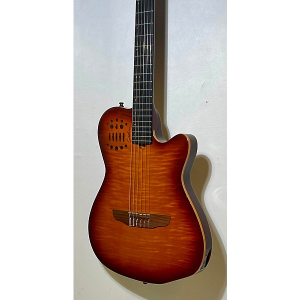 Used Godin Used Godin Multiac ACS SA W/ USB Light Burst Flame Acoustic Electric Guitar