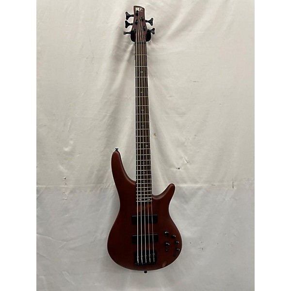 Used Ibanez Used Ibanez SR505E 5 String Brown Mahogany Electric Bass Guitar