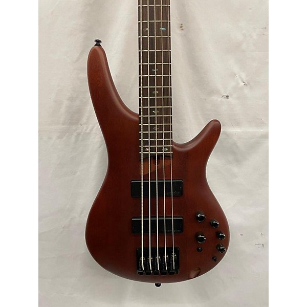 Used Ibanez Used Ibanez SR505E 5 String Brown Mahogany Electric Bass Guitar