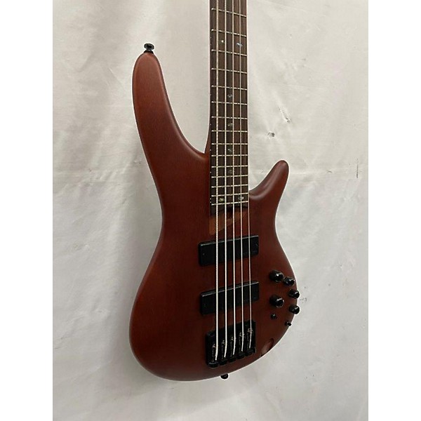 Used Ibanez Used Ibanez SR505E 5 String Brown Mahogany Electric Bass Guitar