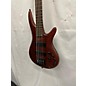 Used Ibanez Used Ibanez SR505E 5 String Brown Mahogany Electric Bass Guitar