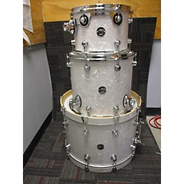 Used DW 3 piece Performance Series White Marine Pearl Drum Kit