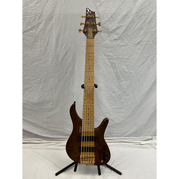 Used Used DMark Alpha 6 Exotic Imbuia Mahogany Electric Bass Guitar