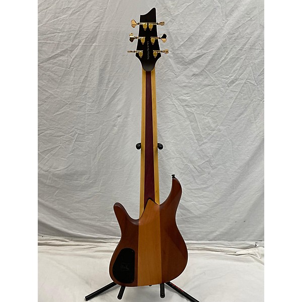 Used Used DMark Alpha 6 Exotic Imbuia Mahogany Electric Bass Guitar