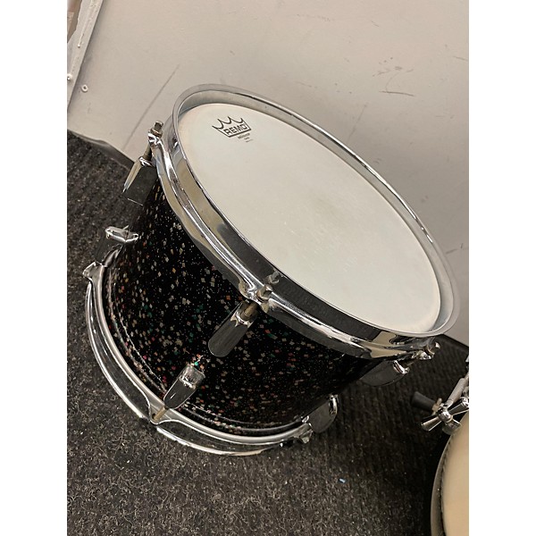 Vintage 1960s Rogers 3 Piece Holiday Kit Mardi Gras Drum Kit