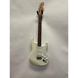 Used Squier Used Squier Waynes World Stratocaster Olympic White Solid Body Electric Guitar