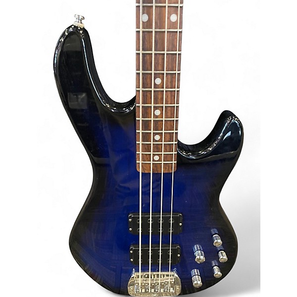 Used G&l tribute m2000 Blue Burst Electric Bass Guitar