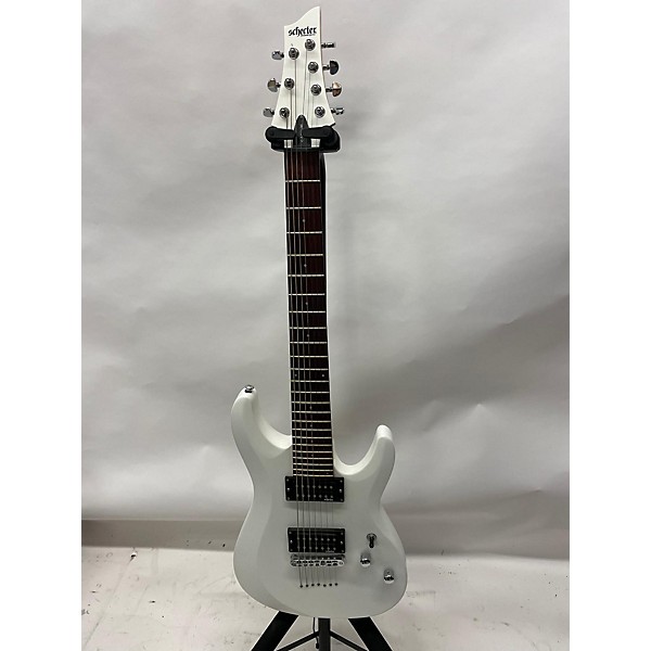 Used Schecter Guitar Research Used Schecter Guitar Research C-7 Deluxe White Solid Body Electric Guitar