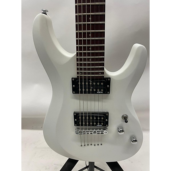 Used Schecter Guitar Research Used Schecter Guitar Research C-7 Deluxe White Solid Body Electric Guitar