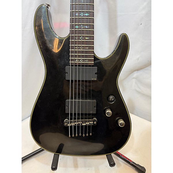 Used Schecter Guitar Research Used Schecter Guitar Research Damien Elite 7 Black Solid Body Electric Guitar