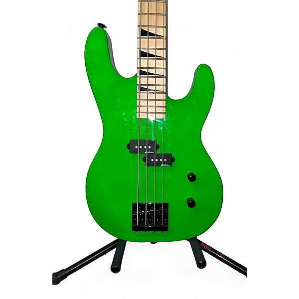 Used Jackson Used Jackson js1m Neon Green Electric Bass Guitar