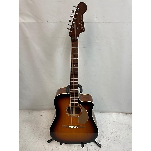 Used Fender Used Fender Redondo Sunburst Acoustic Electric Guitar