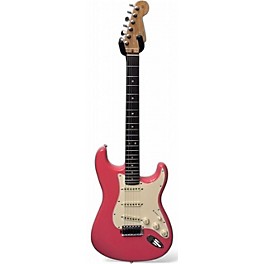 Used Fender Stratocaster Pink Solid Body Electric Guitar