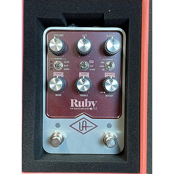 Used Universal Audio UAFX Ruby '63 Top Boost Guitar Preamp