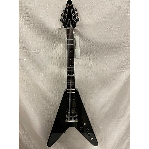 Used Gibson Used 2023 Gibson '80s Flying V Ebony Solid Body Electric Guitar