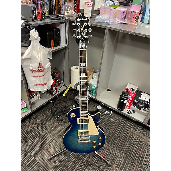 Used Epiphone Used Epiphone Les Paul Standard Pro Ocean Blue Burst Solid Body Electric Guitar