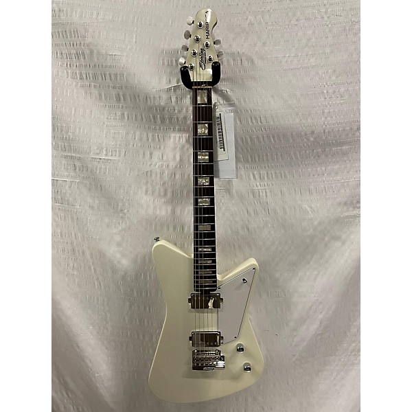 Used Sterling by Music Man Used Sterling By Music Man Mariposa White Solid Body Electric Guitar