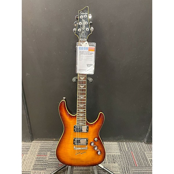 Used Schecter Guitar Research Used Schecter Guitar Research C1 Plus Left Handed 2 Color Sunburst Electric Guitar